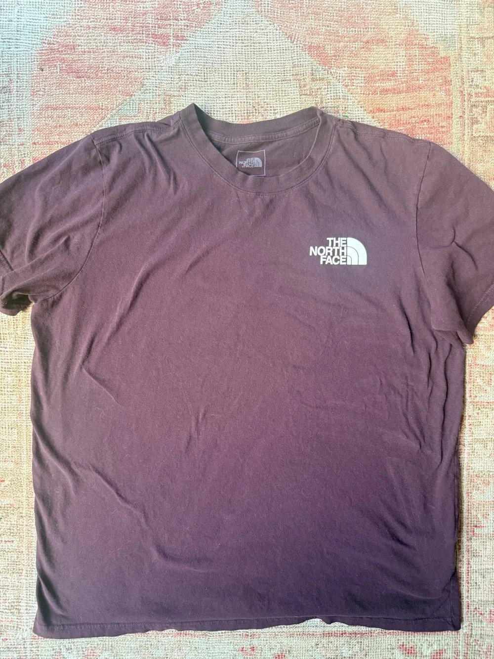 The North Face Men's Short Sleeve Tee - Deep Plum with White Logo